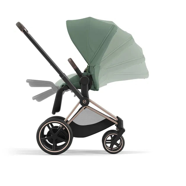 Cybex ePriam Travel Bundle-Set 4in1 inkl Cloud T Plus Rosegold / Leaf Green