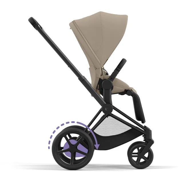 CYBEX ePriam 2.0 Matt Black Kinderwagen cozy beige beige