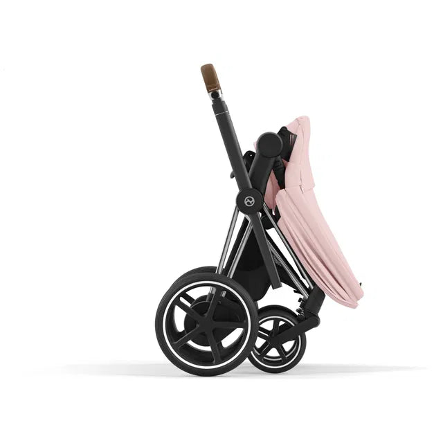 Cybex Chrome ePriam Travel Bundle-Set 4in1 inkl Cloud T Plus Chrome / Peach Pink