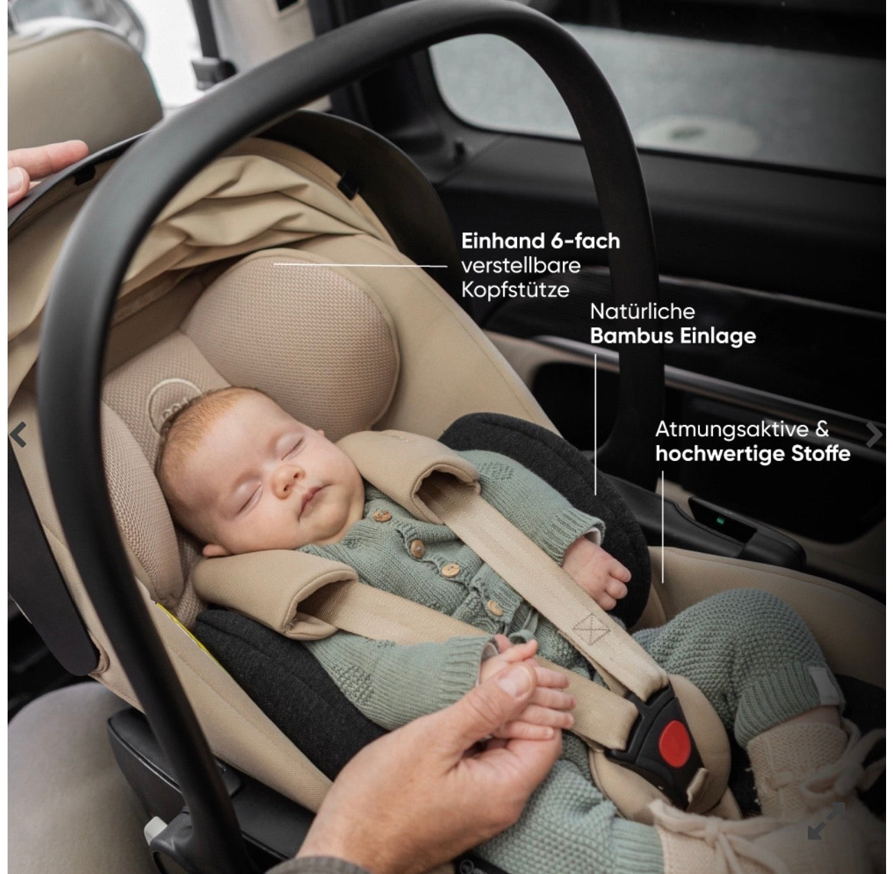 My Junior Mavi 4in1 Sandstone Bundle-Set inkl. Aura ergo i-Size + Base 360•