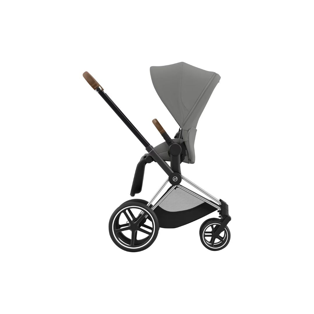 Cybex Priam Travel Bundle-Set 4in1 inkl Cloud T Plus Mirage Grey / Brown / Chrome