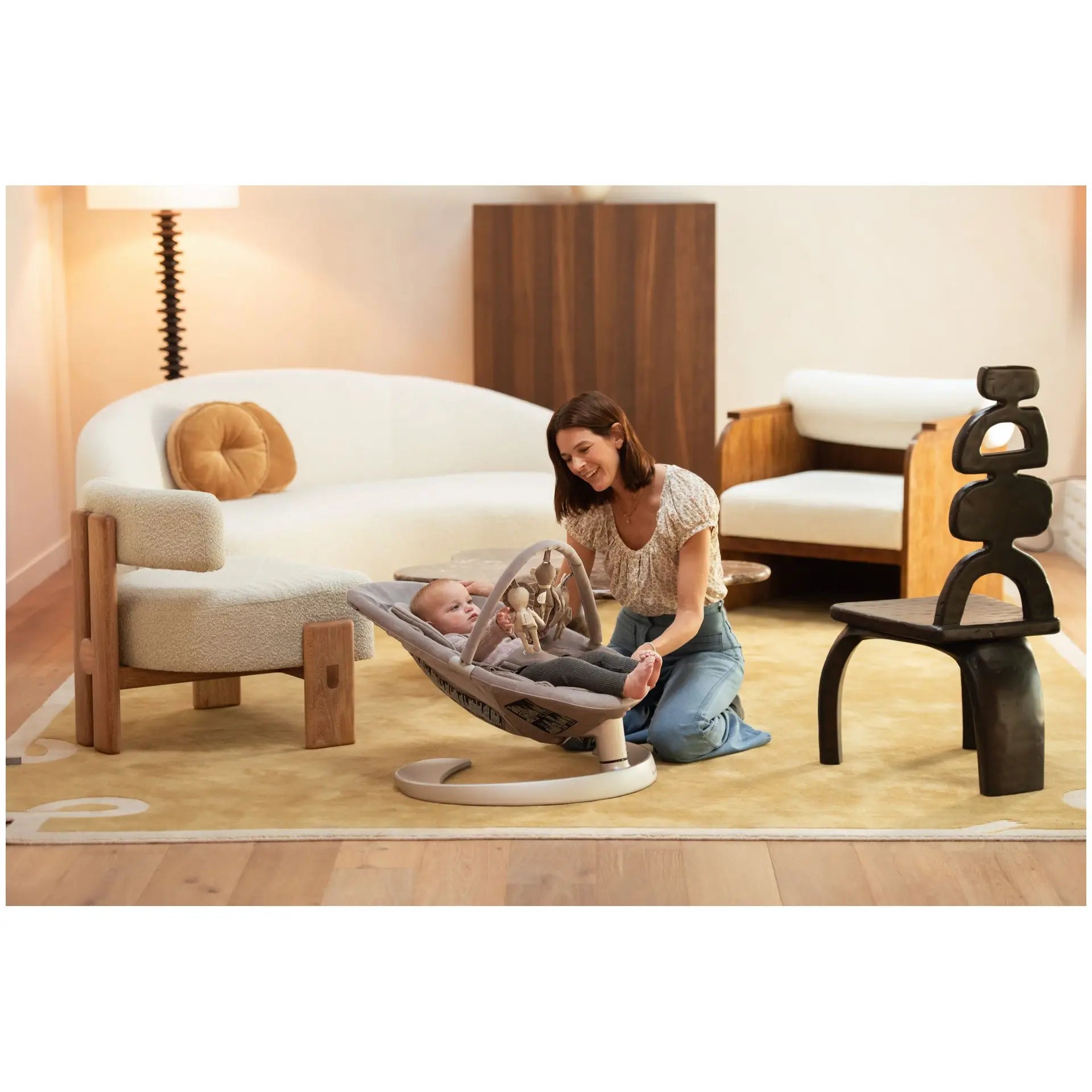 Nuna Babywippe leaf grow mit Spielbügel Teddy