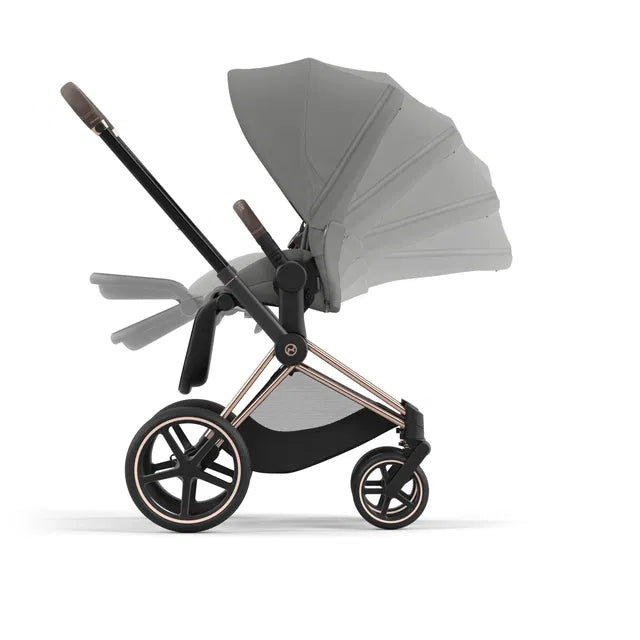 Cybex Priam Rosegold Travel Bundle-Set 4in1 inkl Cloud T Plus Mirage Grey