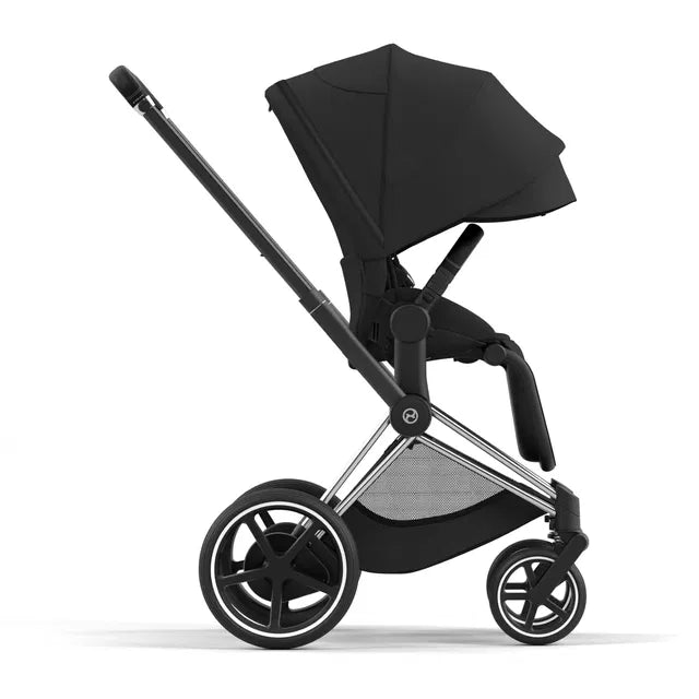 Cybex Chrome ePriam Travel Bundle-Set 4in1 inkl Cloud T Plus Chrome / Black / Sephia Black