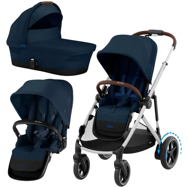 CYBEX eGazelle S Set Geschwister moon black black