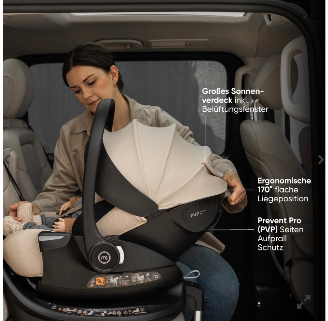 My Junior Mavi 4in1 Bundle-Set Pure Black inkl. Aura ergo i-Size