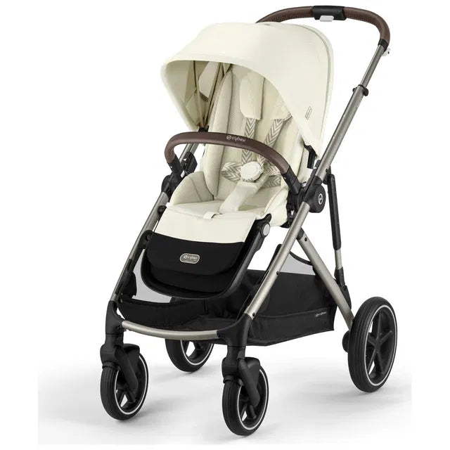 CYBEX Gazelle S Zwillingskinderwagen Bundle-Set 4in1 Seashell Beige