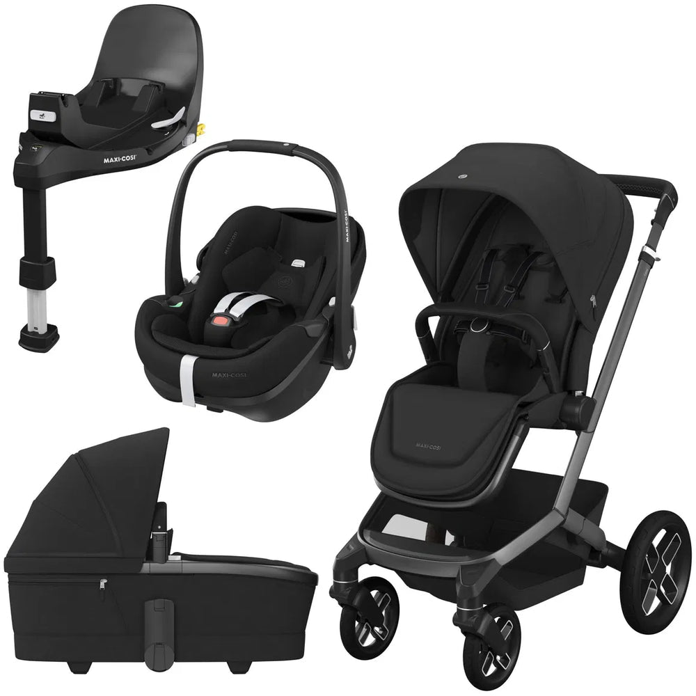 Maxi Cosi Fame 4in1 Bundle Set inkl. Pebble 360 Pro2 twillic graphite