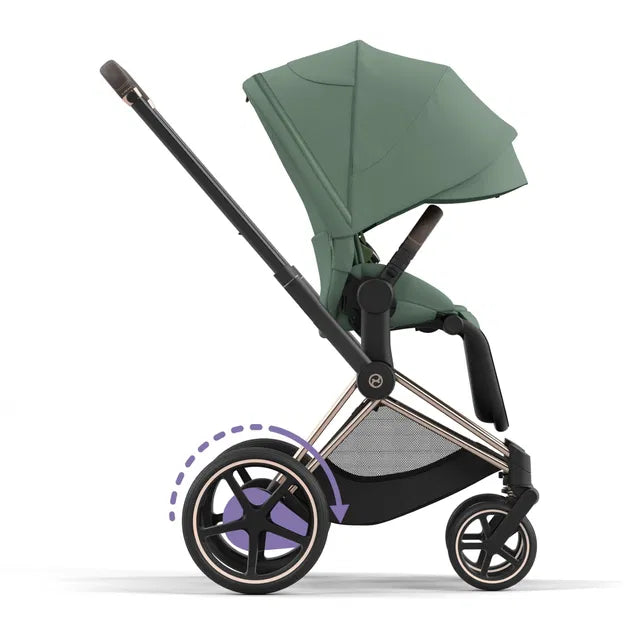 Cybex ePriam Travel Bundle-Set 4in1 inkl Cloud T Plus Rosegold / Leaf Green