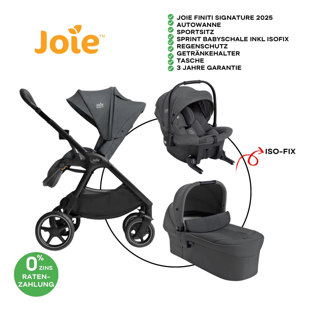Joie Signature Finiti Bundle 3in1 inkl Sprint Ebony