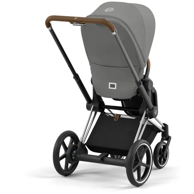 Cybex Chrome ePriam Travel Bundle-Set 4in1 inkl Cloud T Plus Chrome / Brown /Mirage Grey