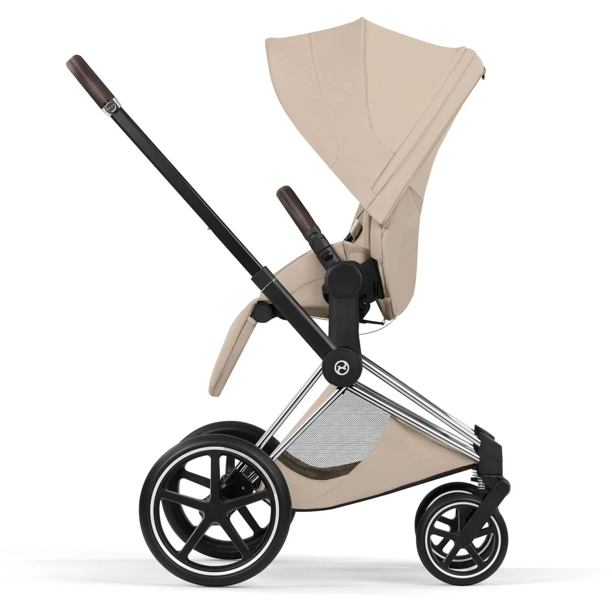 CYBEX Priam Style Chrome Bundle - Set 4in1 inkl. Cloud T & Base T Cozy Beige