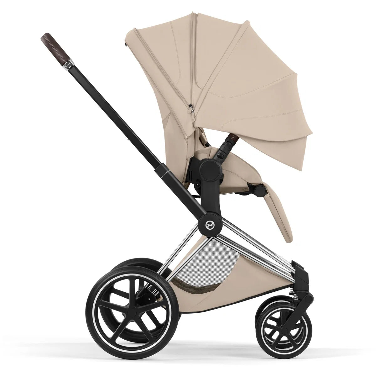 CYBEX Priam Style Chrome Bundle - Set 4in1 inkl. Cloud T & Base T Cozy Beige
