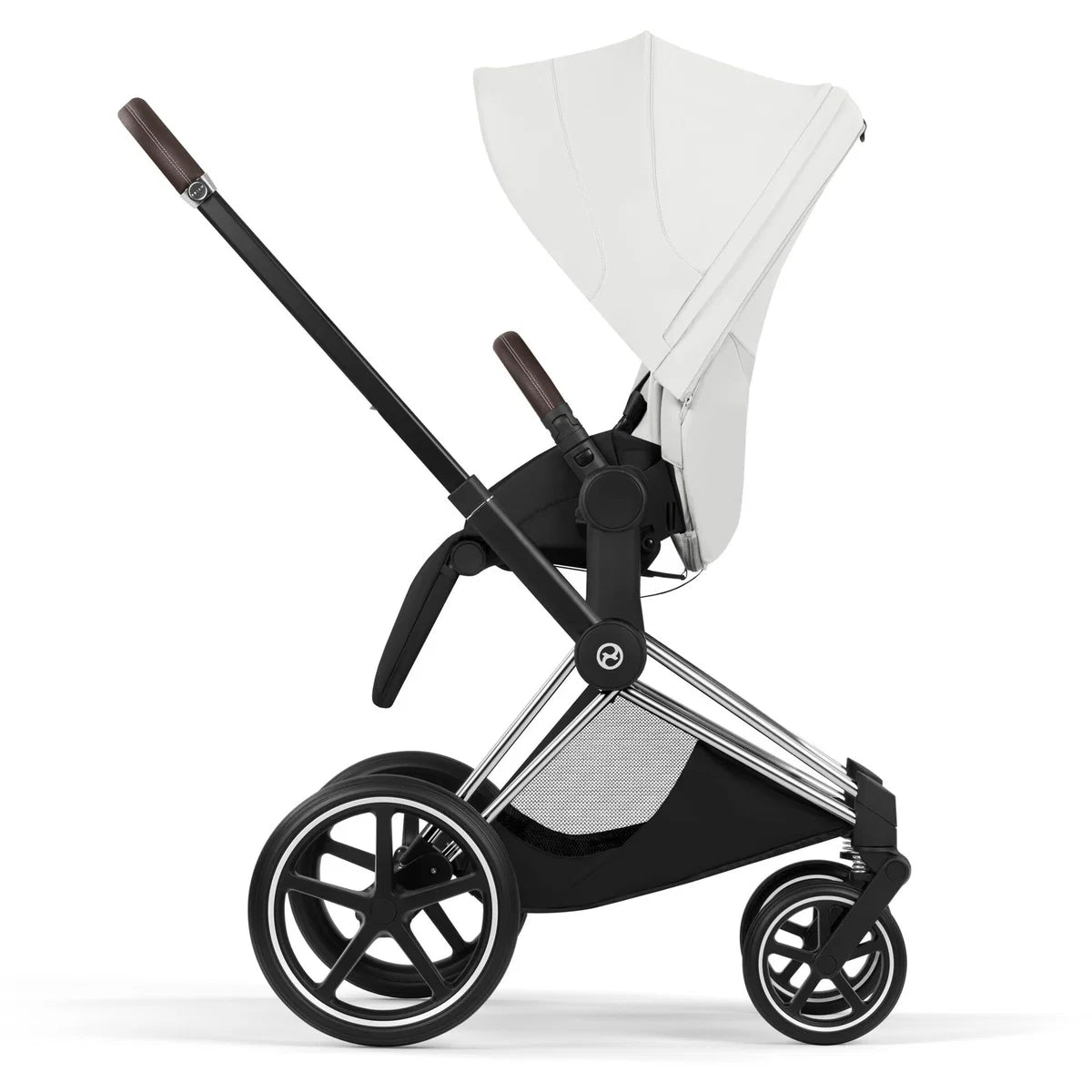 CYBEX Priam Style Chrome Bundle - Set 4in1 inkl. Cloud T & Base T Off White