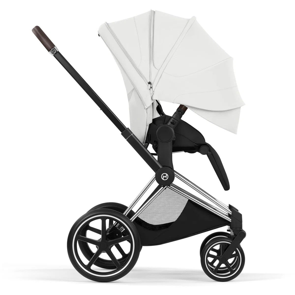 CYBEX Priam Style Chrome Bundle - Set 4in1 inkl. Cloud T & Base T Off White