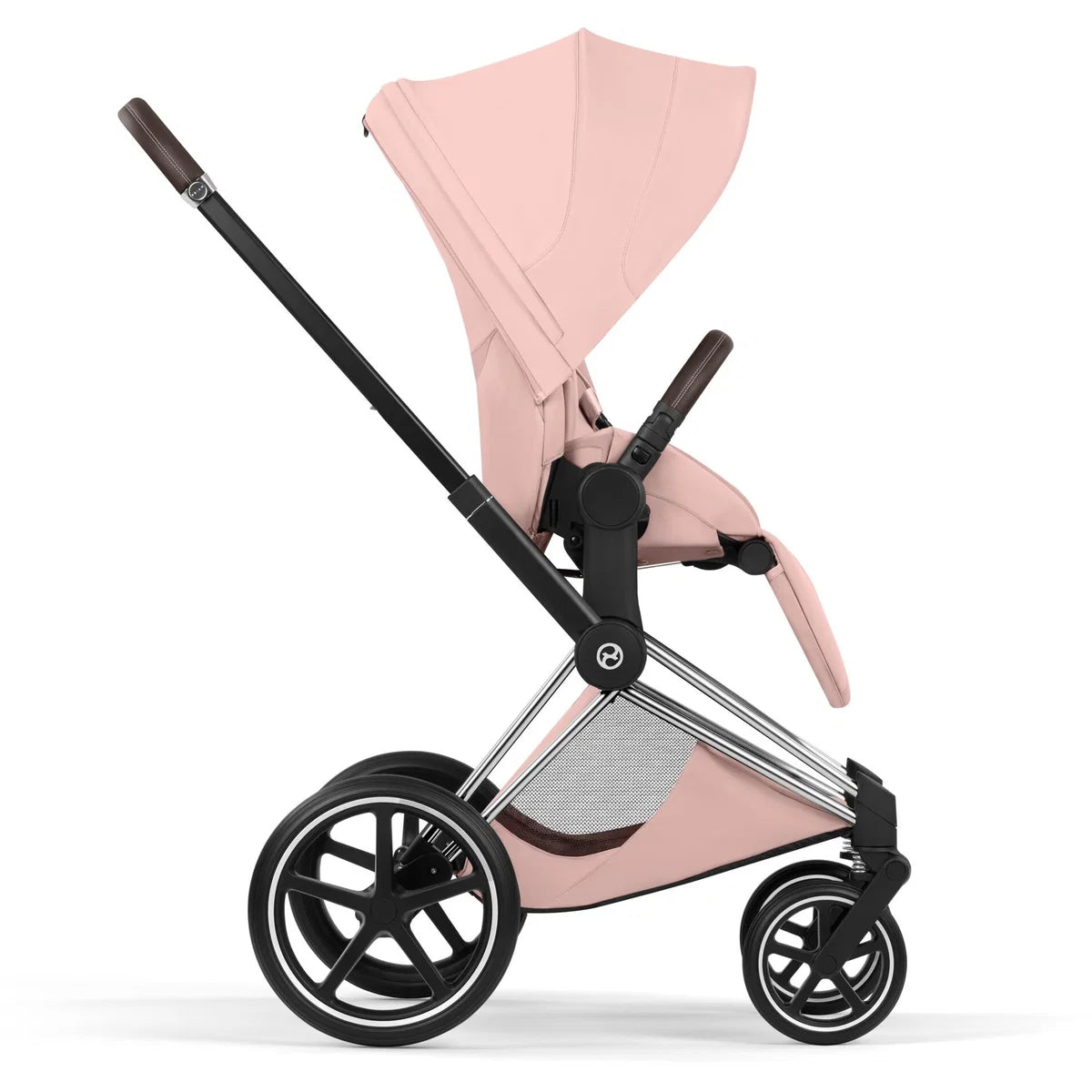 CYBEX Priam Style Chrome Bundle - Set 4in1 inkl. Cloud T & Base T Peach Pink