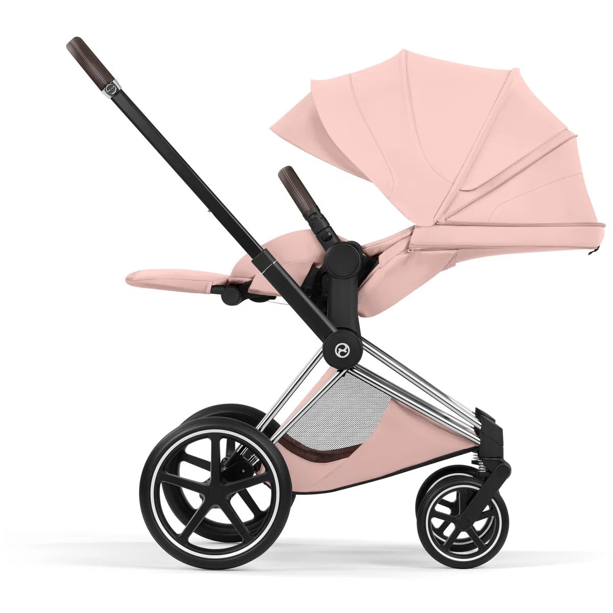CYBEX Priam Style Chrome Bundle - Set 4in1 inkl. Cloud T & Base T Peach Pink
