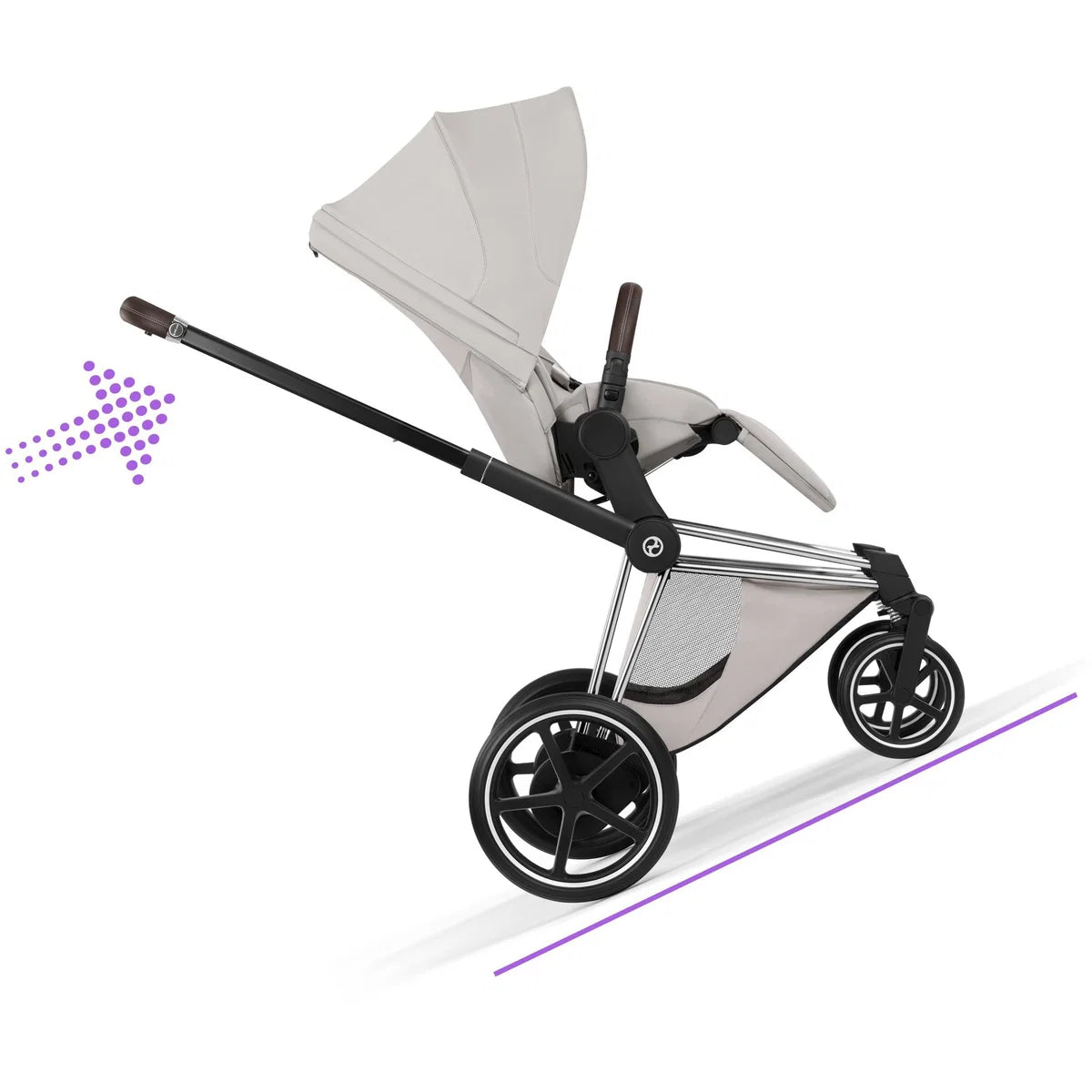 CYBEX E-Priam Style Chrome Bundle - Set 4in1 inkl. Cloud T & Base T City Grey