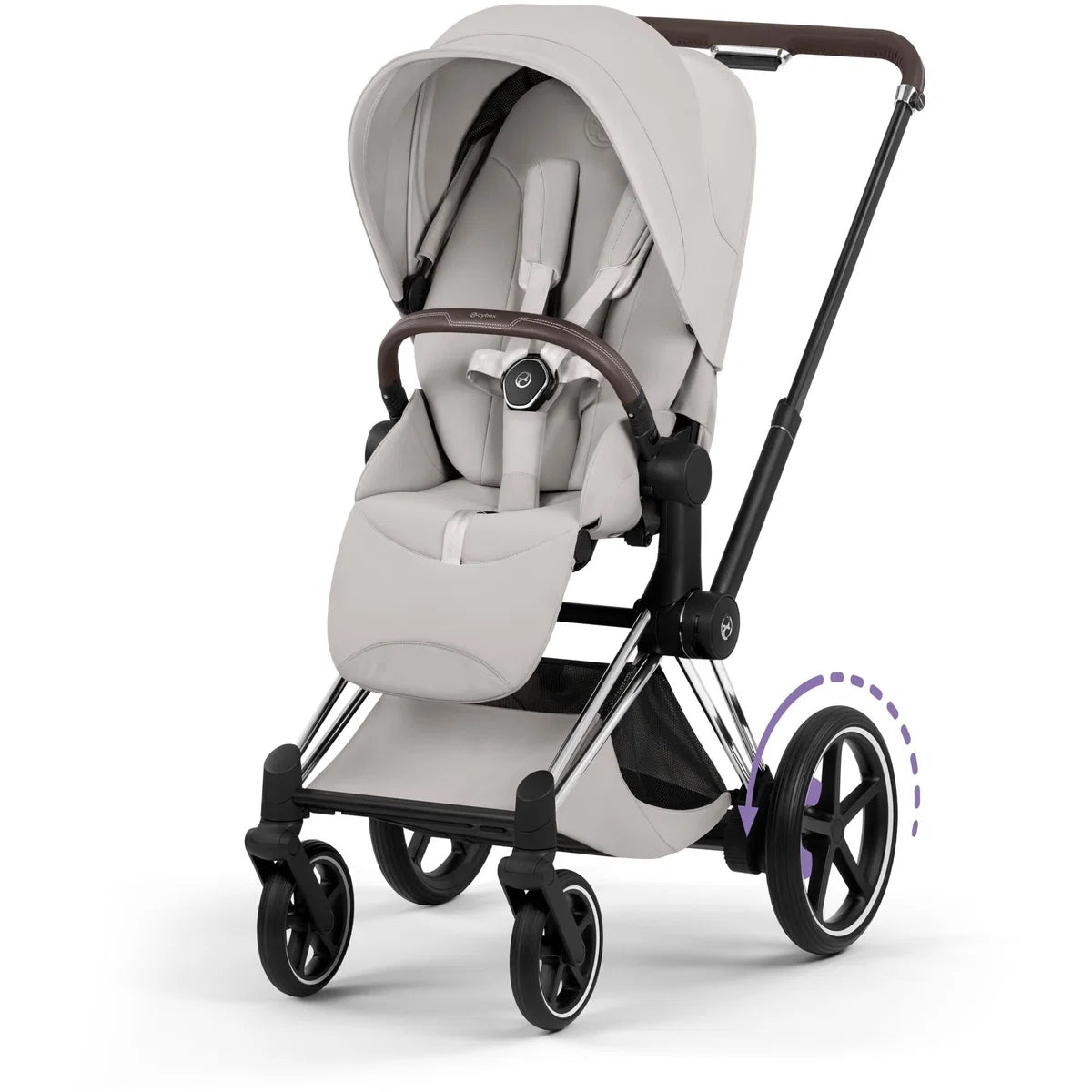 CYBEX E-Priam Style Chrome Bundle - Set 4in1 inkl. Cloud T & Base T City Grey