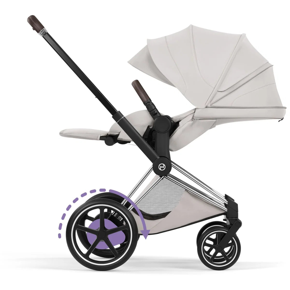 CYBEX E-Priam Style Chrome Bundle - Set 4in1 inkl. Cloud T & Base T City Grey