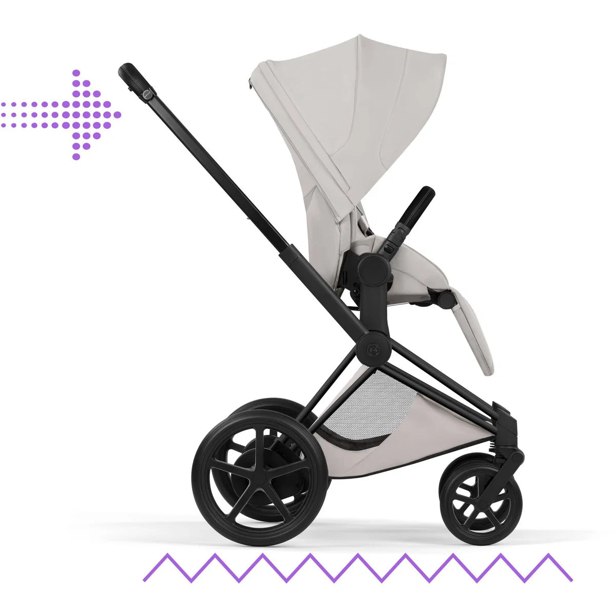 CYBEX E-Priam Style Matt Bundle - Set 4in1 inkl. Cloud T & Base T City Grey
