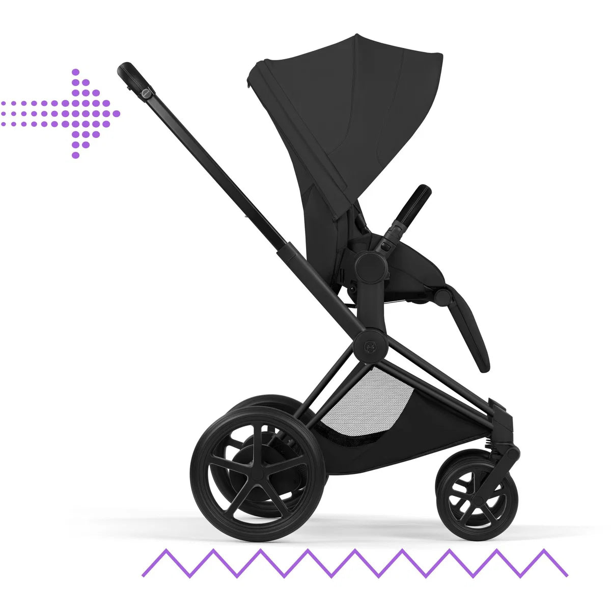 CYBEX E-Priam Style Matt Bundle - Set 4in1 inkl. Cloud T & Base T Sepia Black