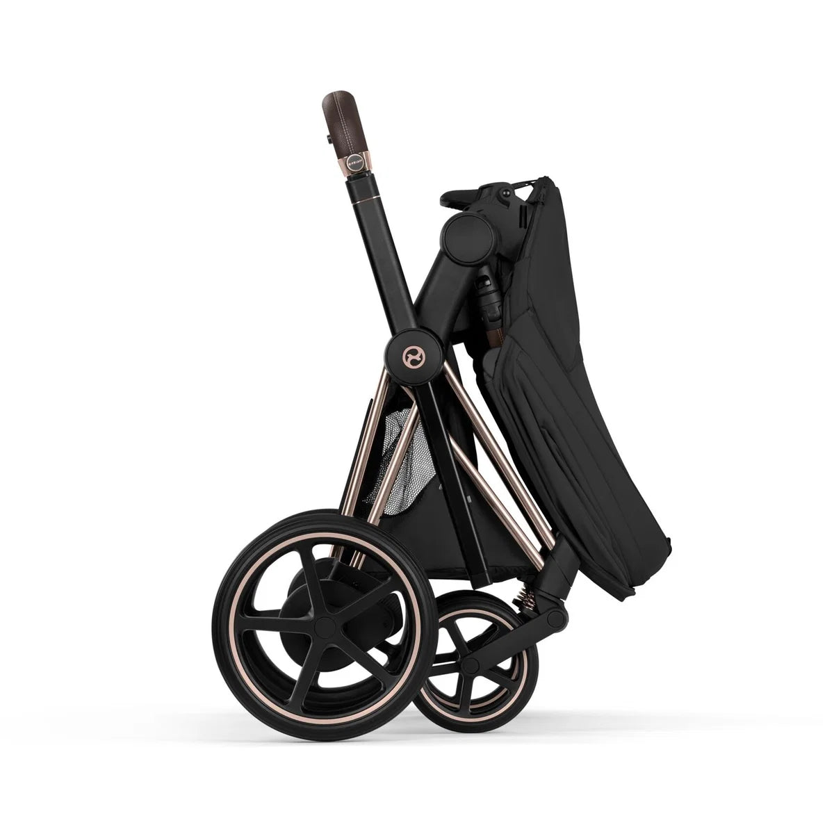 CYBEX Priam Style Rosegold Bundle - Set 4en1 incluant Cloud T & Base T Noir Sepia