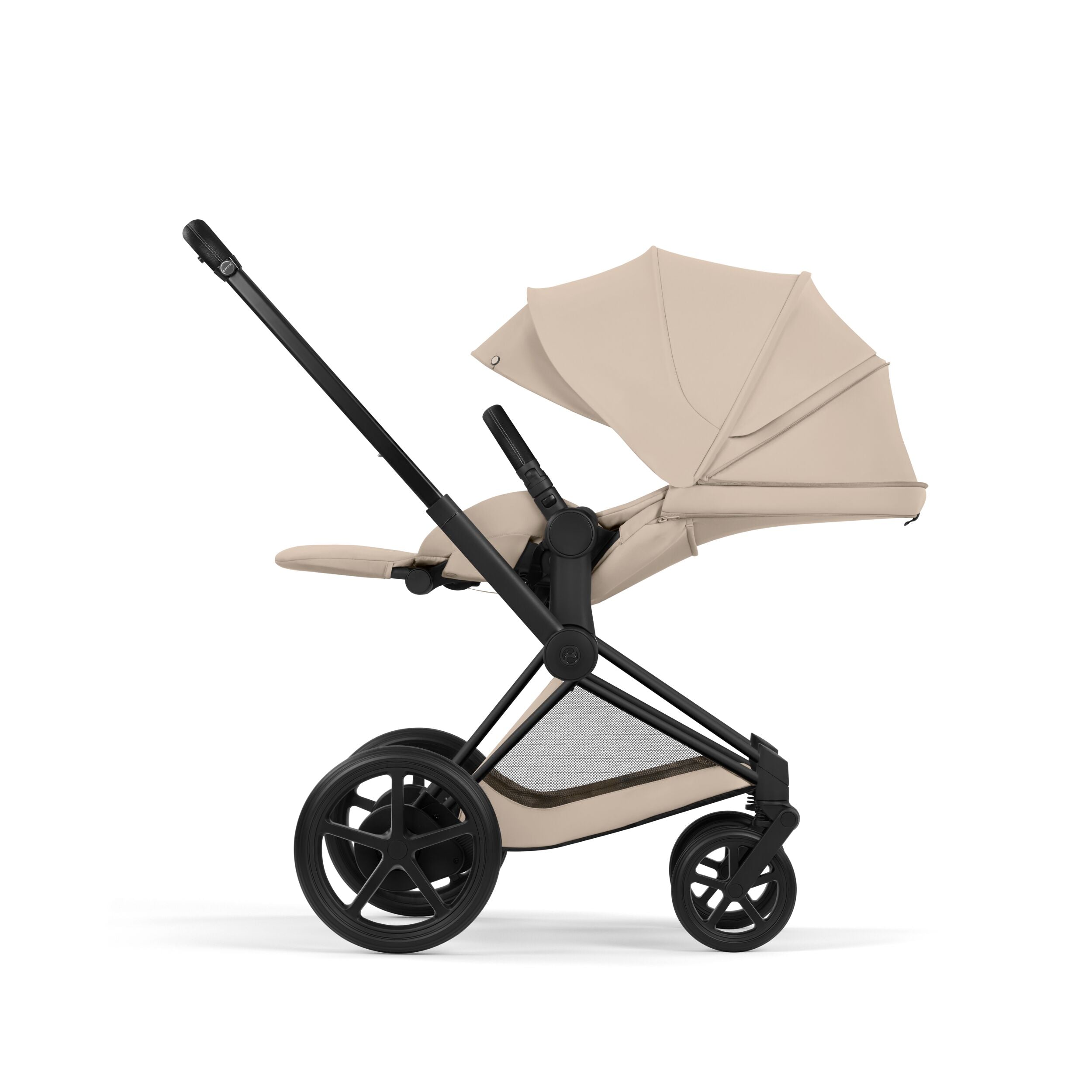 Cybex ePriam Comfort 2026 Matt Black 4in1 Bundle Cozy Beige