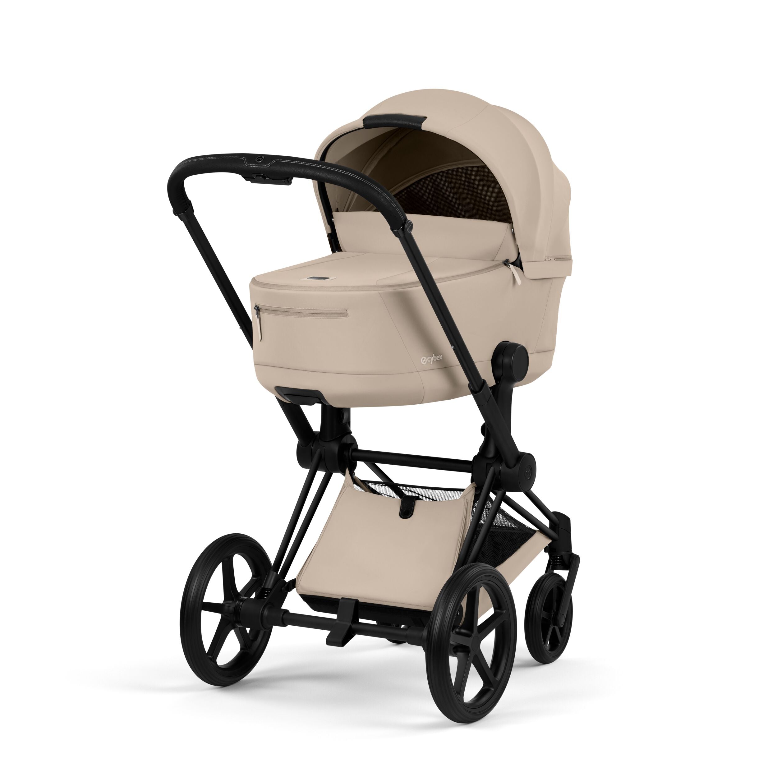 Cybex ePriam Comfort 2026 Matt Black 4in1 Bundle Cozy Beige