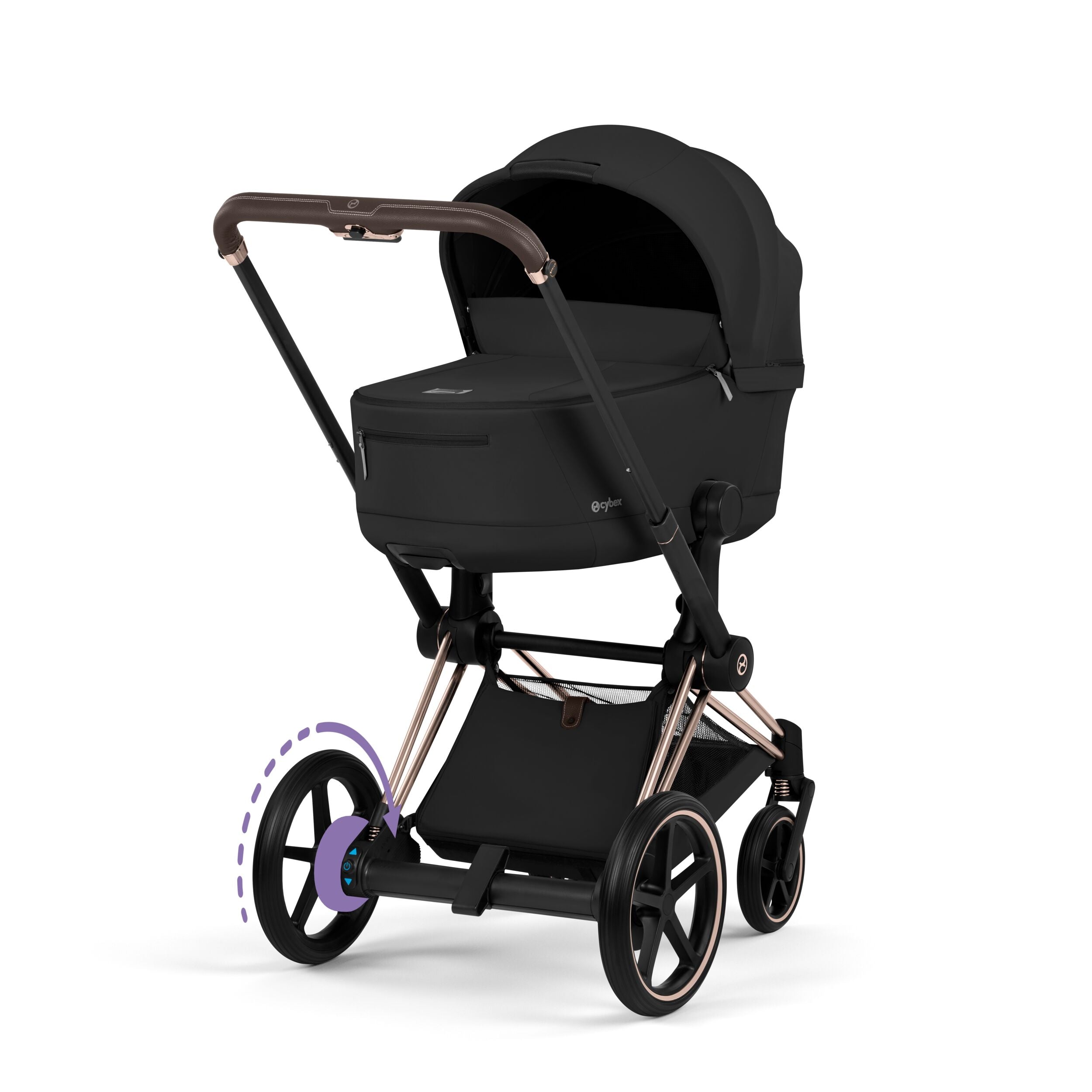 Cybex ePriam Comfort 2026 Rosegold 4in1 Bundle Sepia Black