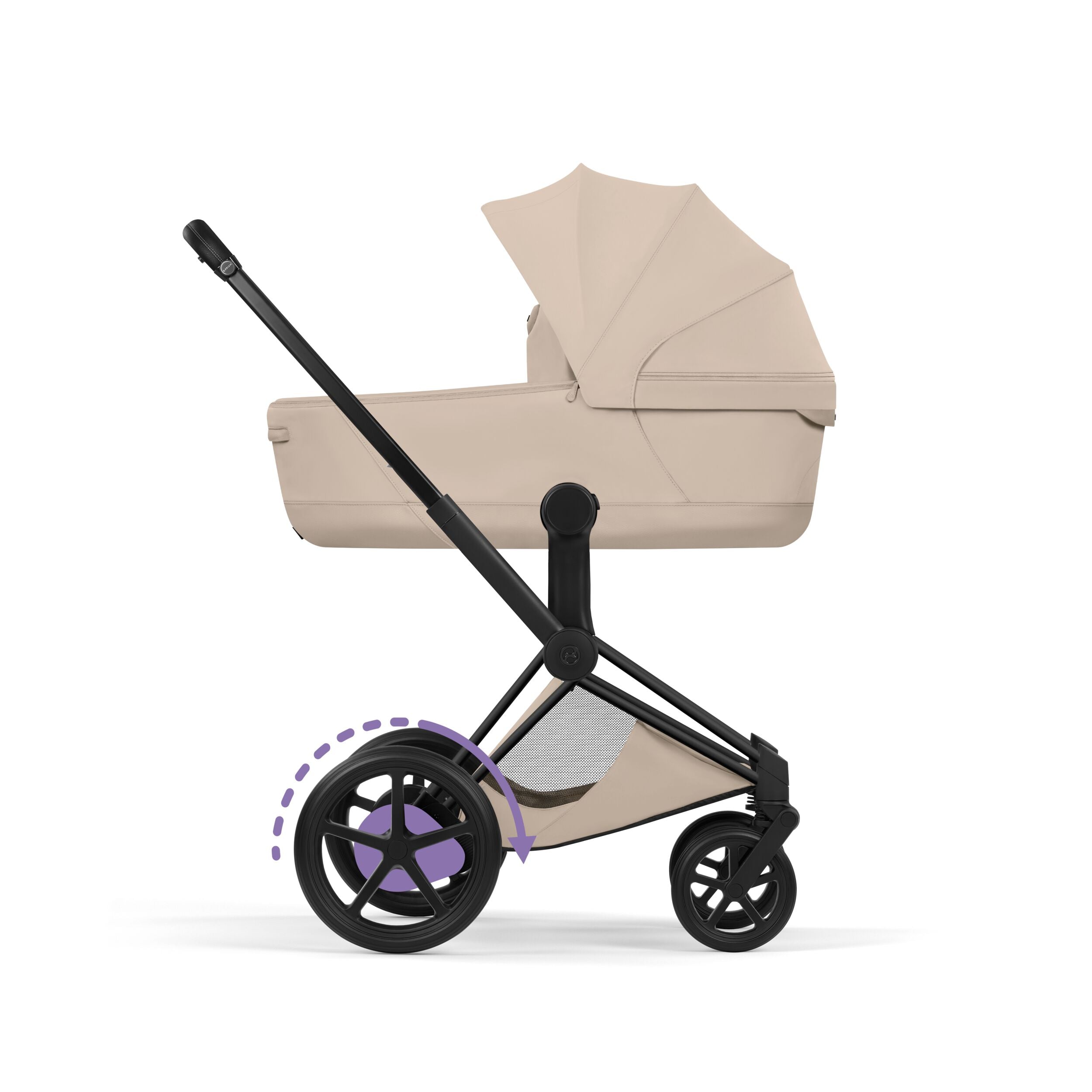 Cybex ePriam Comfort 2026 Matt Black 4in1 Bundle Cozy Beige