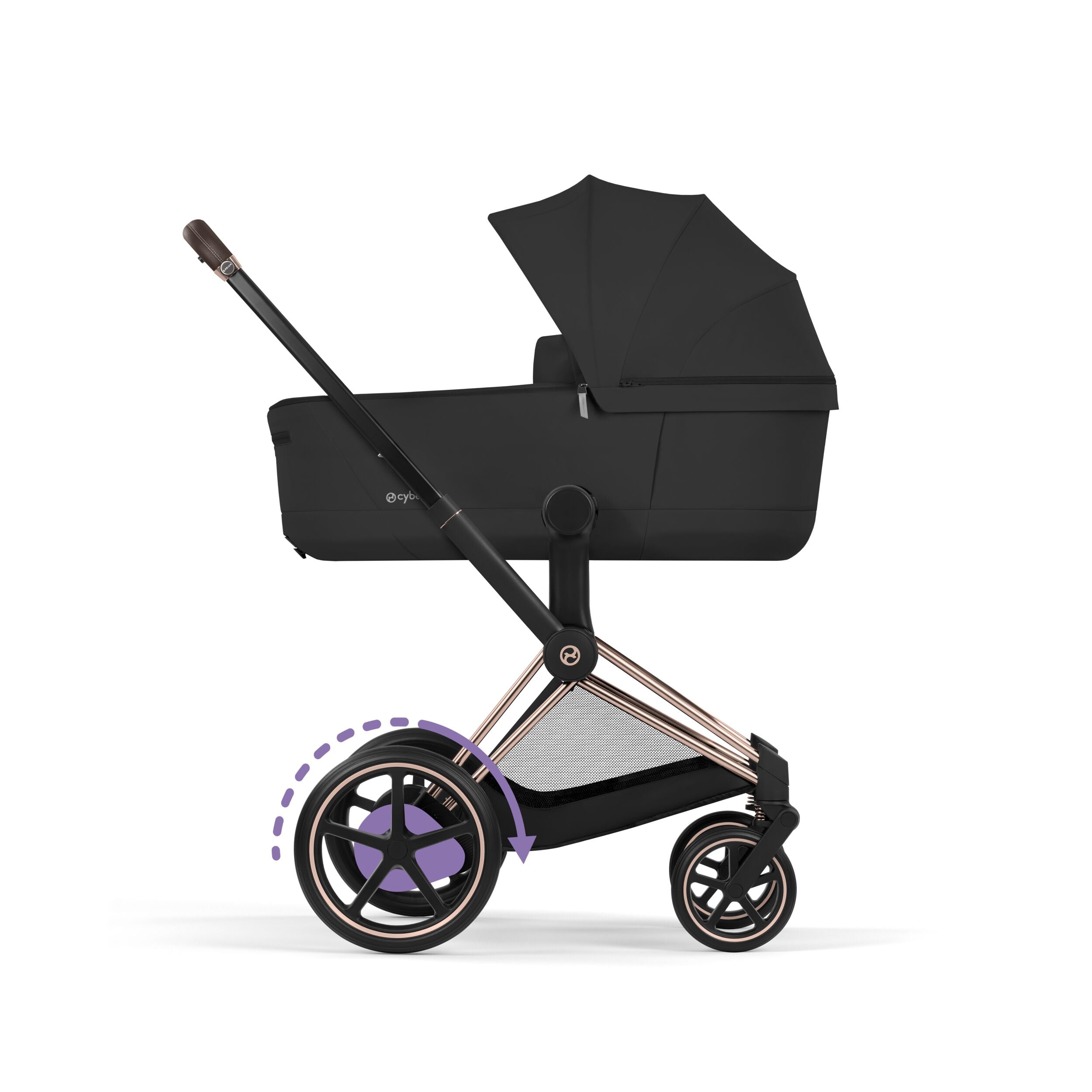 Cybex ePriam Comfort 2026 Rosegold 4in1 Bundle Sepia Black