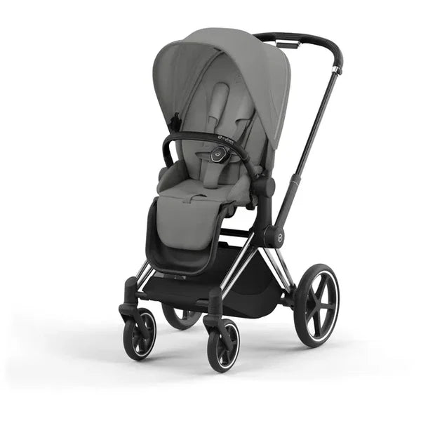 Cybex Priam Chrome Mirage Grey Travel Bundle-Set 4in1 inkl Cloud T Plus