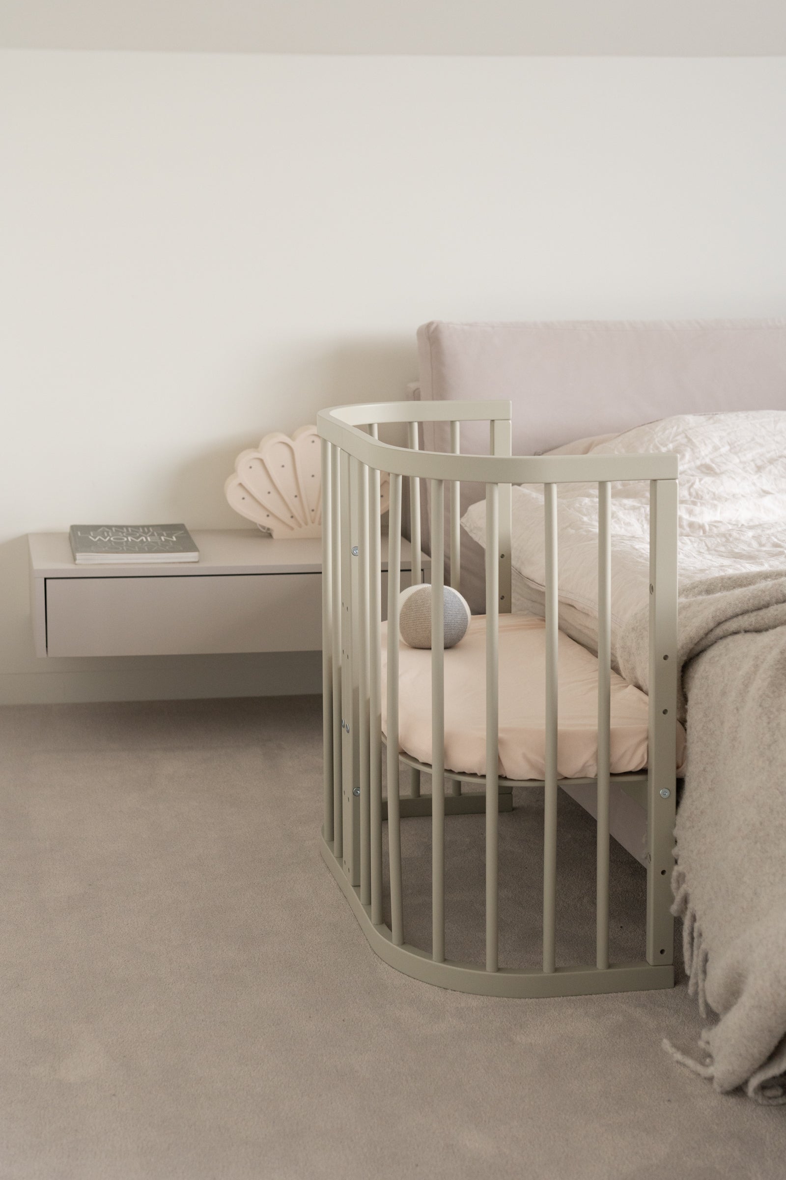 7in1 Babybett Quadi Olive – inkl. Matratze