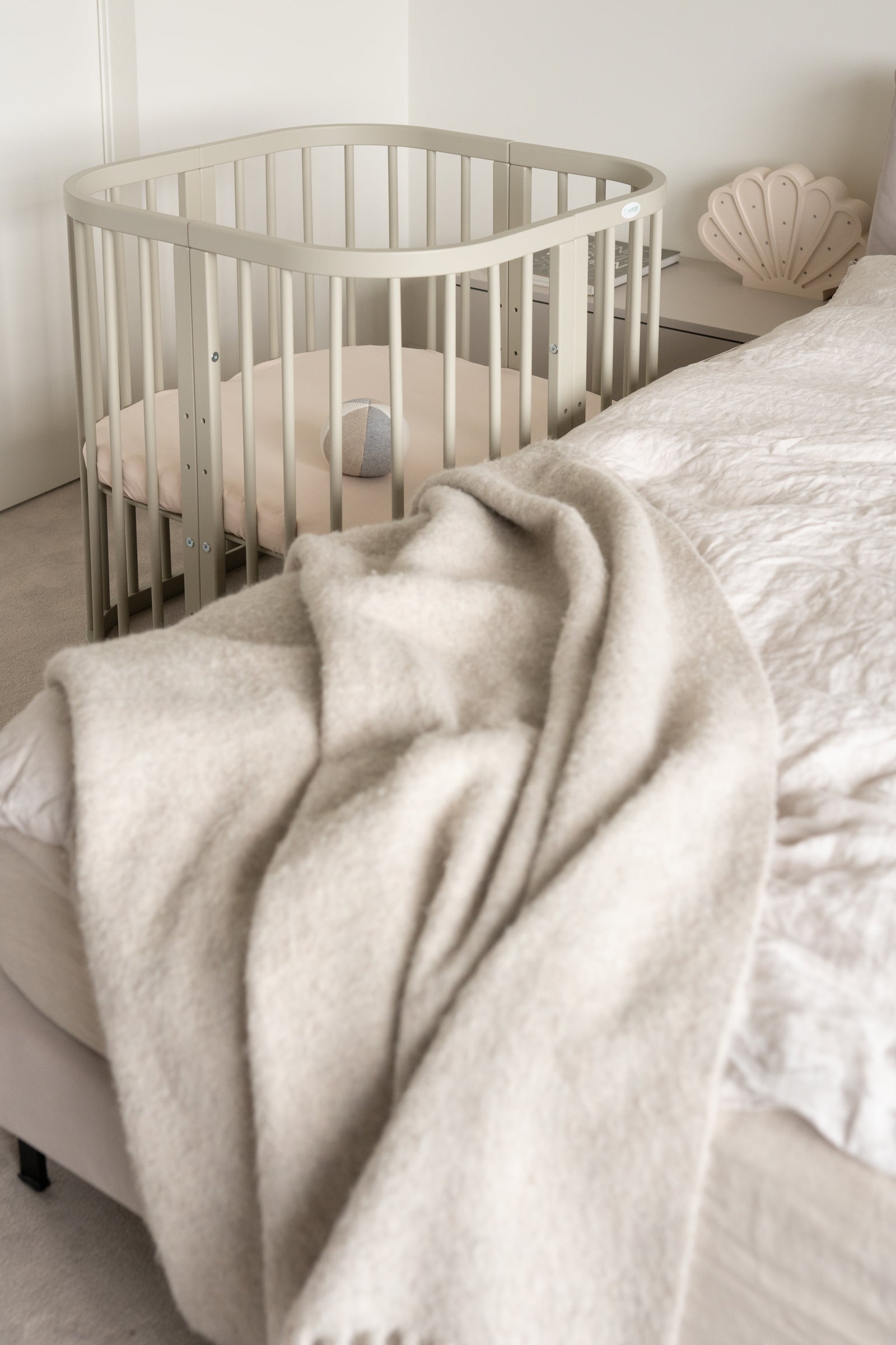 7in1 Babybett Quadi Olive – inkl. Matratze