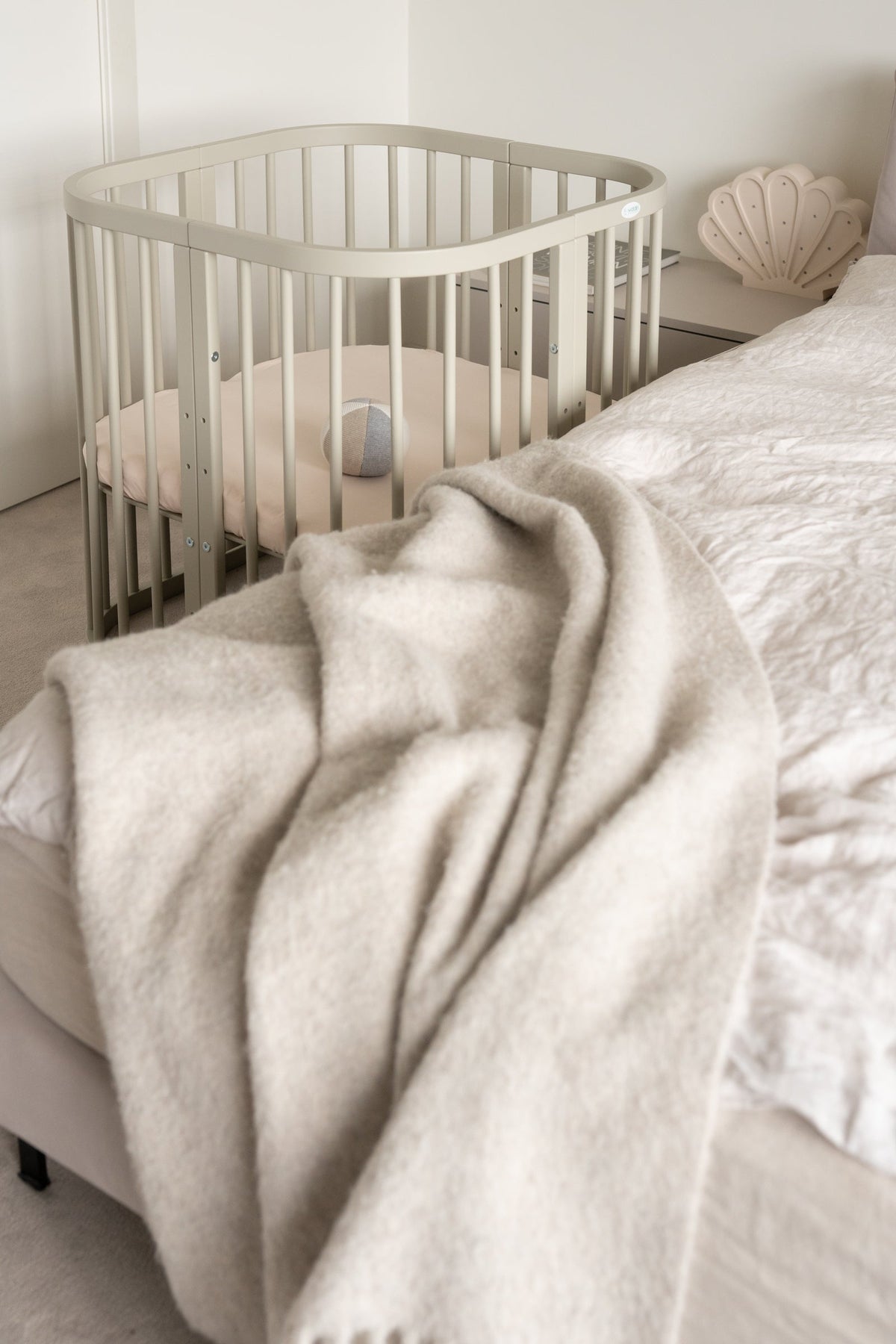 Lit Bébé 7en1 Quadi Olive – incluant Matelas