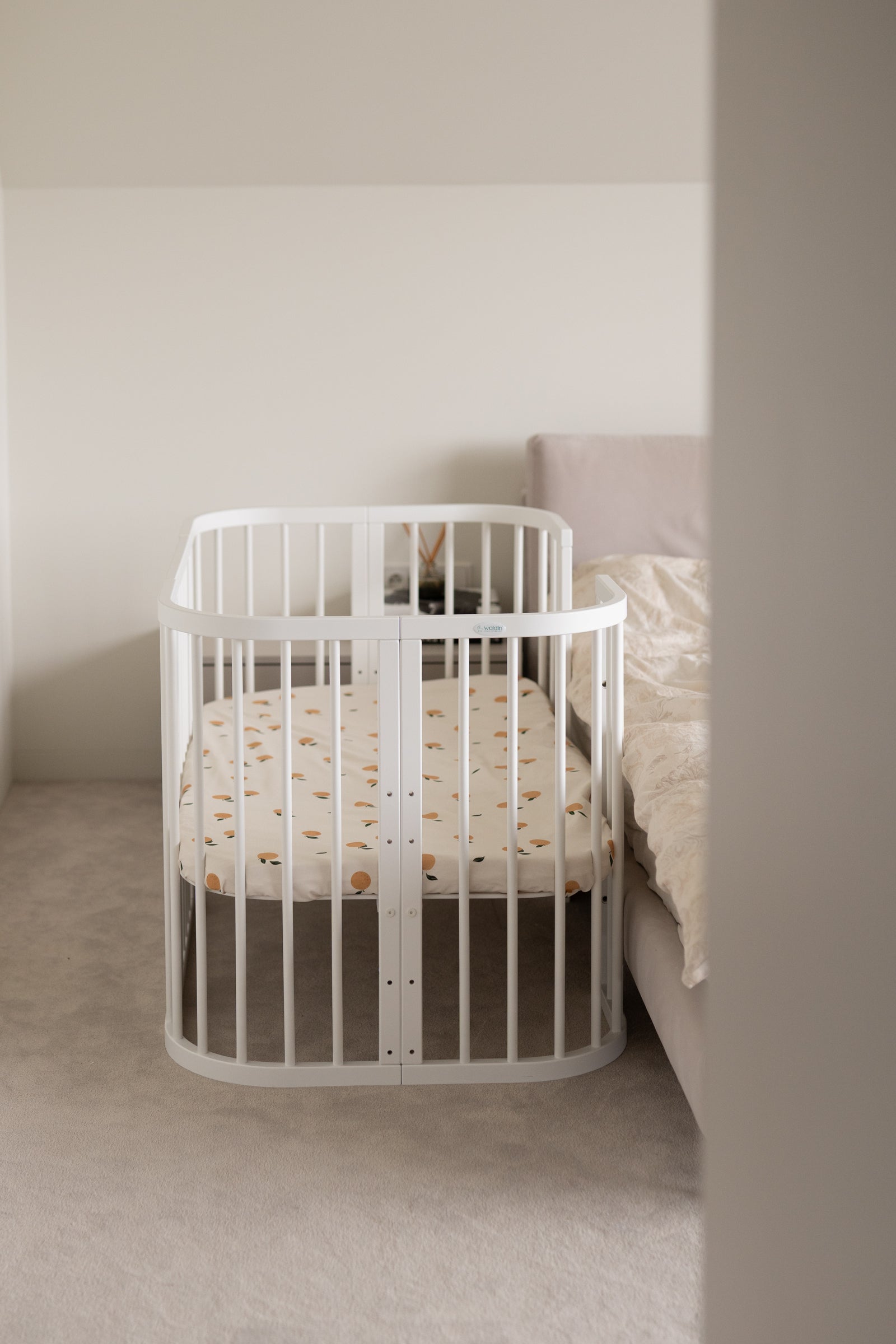 7in1 Babybett Quadi Weiss – inkl. Matratze
