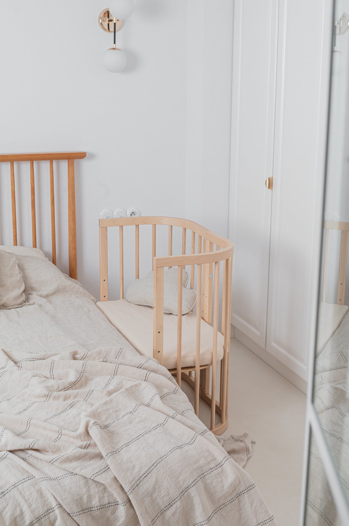 Lit Bébé 7en1 Quadi Nature – incluant Matelas
