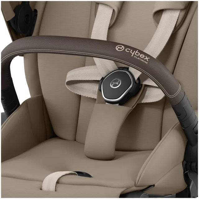 Cybex Priam Travel Bundle-Set 4in1 inkl Cloud T Plus Cozy Beige/ Brown /Chrome