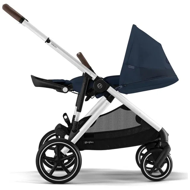 CYBEX Gazelle S Zwillingskinderwagen Bundle-Set 4in1 Navy Blue