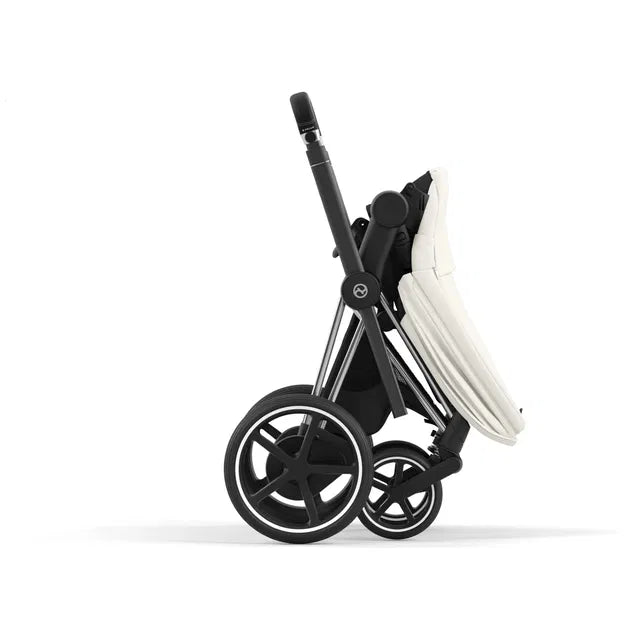 Cybex Chrome ePriam Travel Bundle-Set 4in1 inkl Cloud T Plus Chrome / Black / Off White