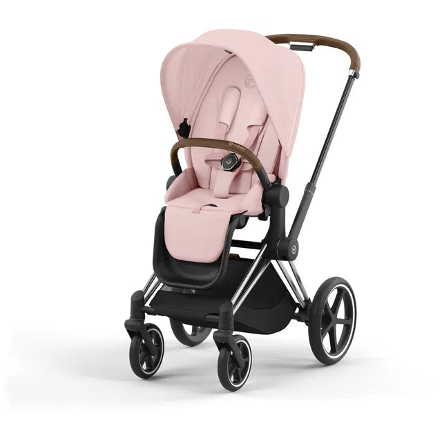 Cybex Priam Travel Bundle-Set 4in1 inkl Cloud T Plus Peach Pink / Brown /Chrome