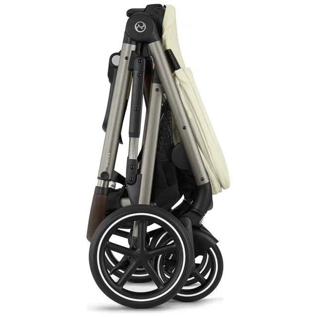 CYBEX Gazelle S Zwillingskinderwagen Bundle-Set 4in1 Seashell Beige