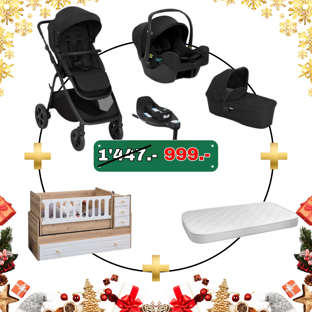 X-MAS DEAL: Graco DLX 4in1 + Babybett Natura Multifunktional
