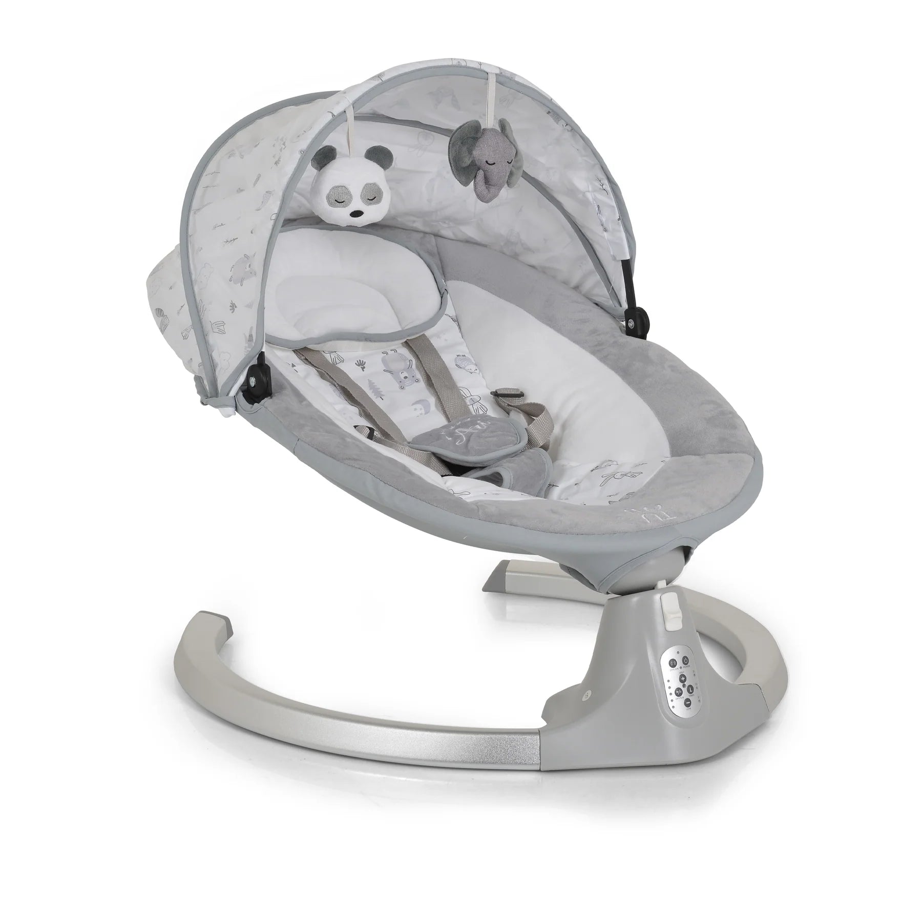 Joie Elara 3in1 Bundle inkl Babybett Quadi 7in1 Nature + Ari Babywippe Elektrisch