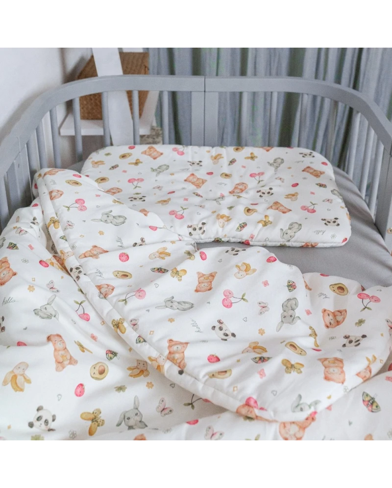 Bambus Decke & Kissen mit Füllung CandyCute