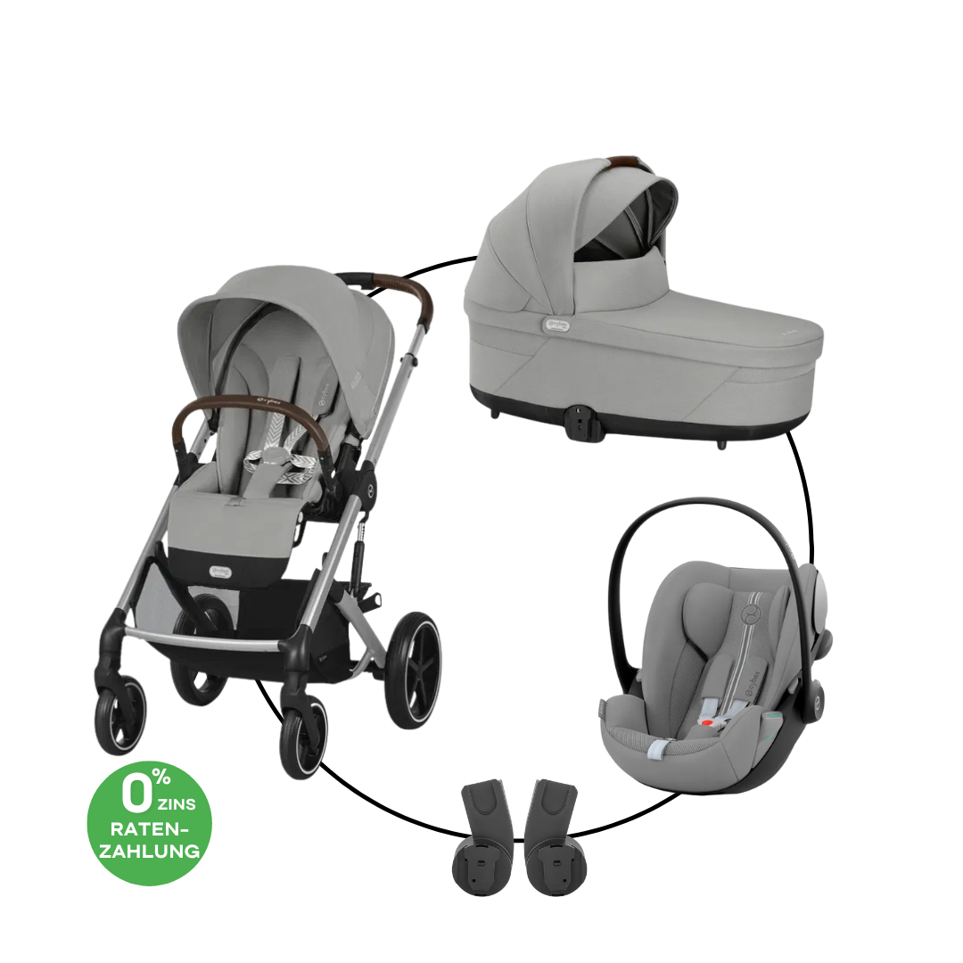 Cybex Balios S Lux Trio-Set Bundle inkl. Cloud G i-Size Plus Seashell Beige