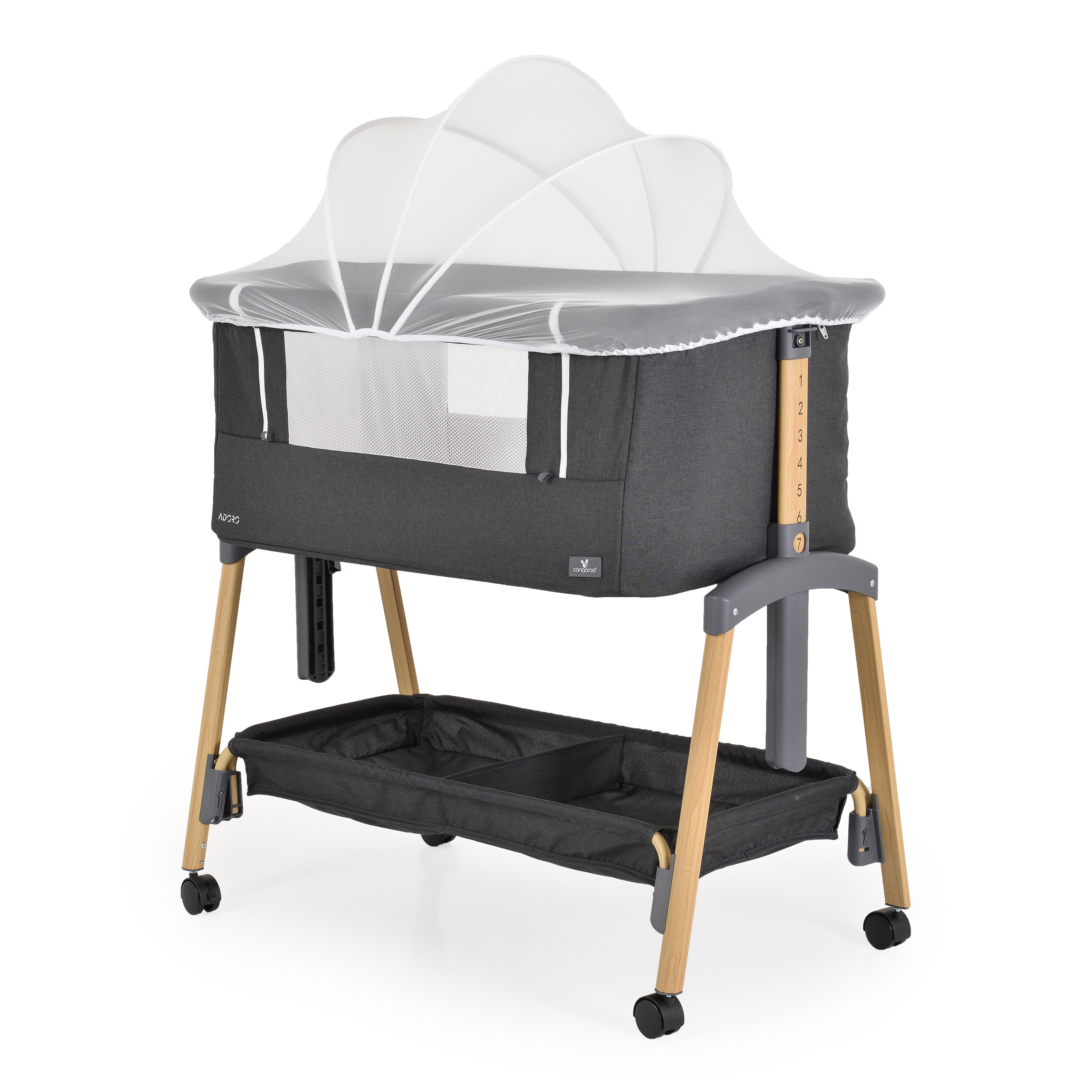 Beistellbett Adoro inkl. Matratze und Räder