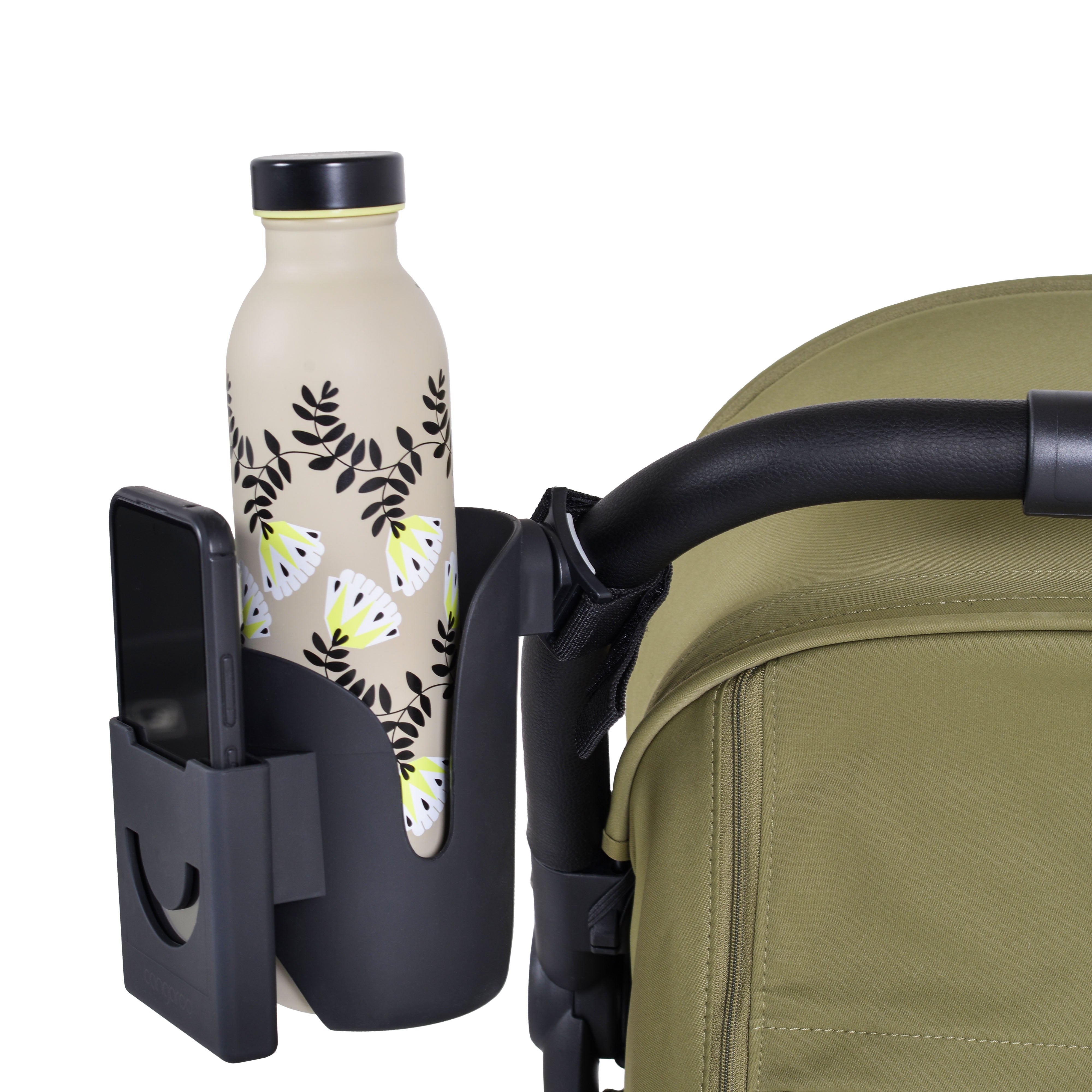 Universal Cup Holder 2-in-1 mit Handy-Halterung für Kinderwagen