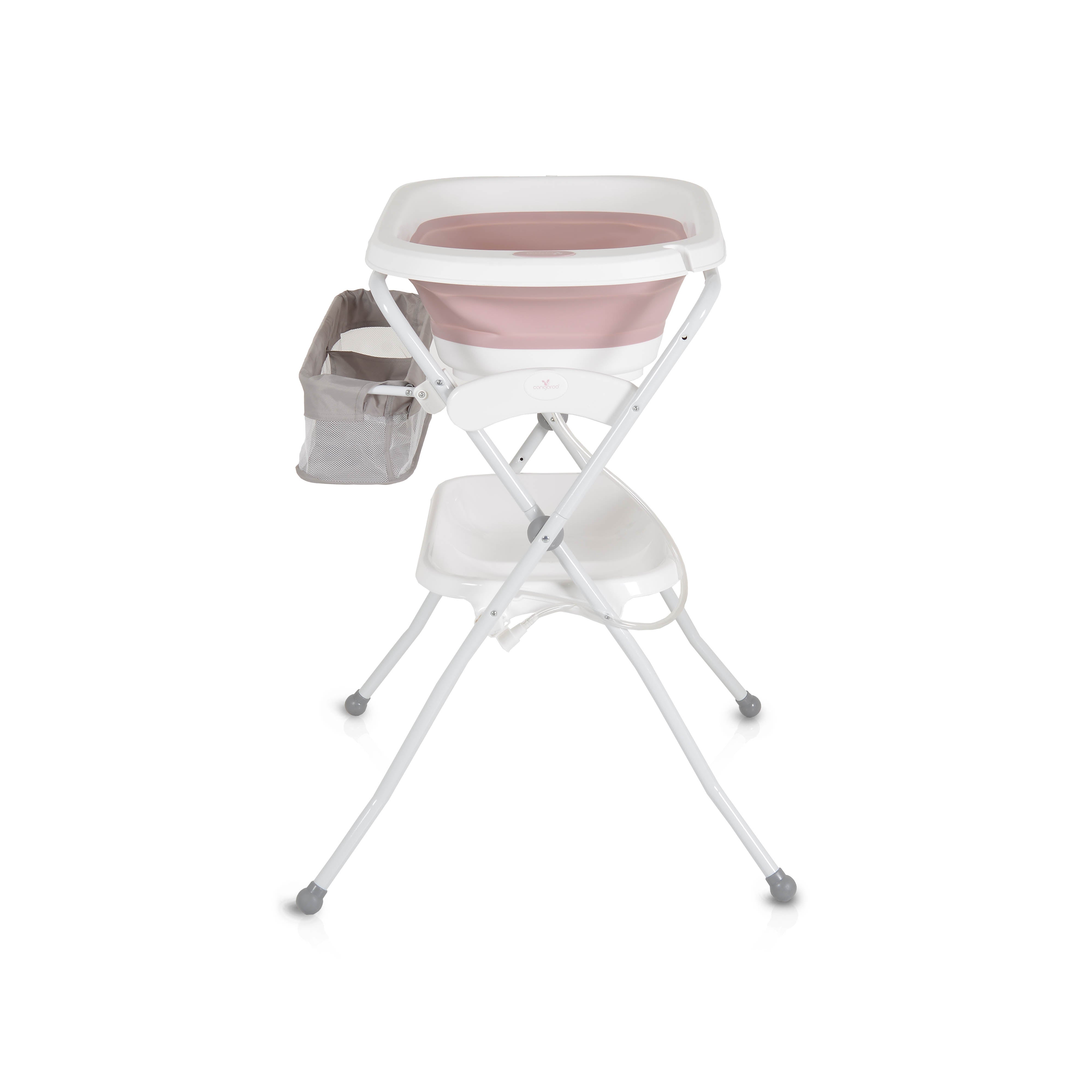 Badewannen-Set Como 3-in-1 mit Wickeltisch inkl. Kissenbezug pink